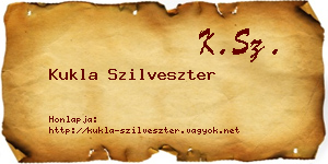 Kukla Szilveszter névjegykártya